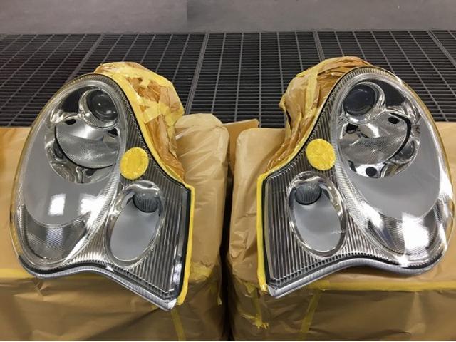 茨城県 水戸市 ポルシェ911 996 ボッシュ製 純正 ヘッドライト クリーニング 黄ばみ 磨き くすみ くもり除去 劣化 クリーナー コーティング スチーム ペイント 車検対応 対策全国対応いたします グーネットピット