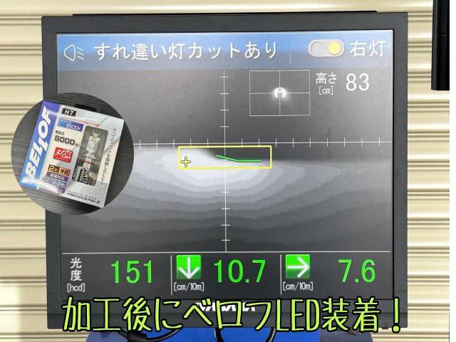 【新ﾛｰﾋﾞｰﾑ検査】ｼﾎﾞﾚｰ ｻﾊﾞｰﾊﾞﾝ 2011社外ﾍｯﾄﾞﾗｲﾄ ﾍﾞﾛﾌ ﾌﾟﾚｼｬｽﾚｲZ LED 車検対応 日本通行用に加工  雨漏り保証  予備車検 ユーザー車検 ﾃｽﾄｾﾝﾀｰ水戸 茨城県水戸市より