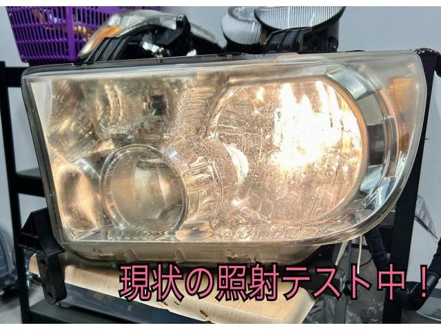 【新ﾛｰﾋﾞｰﾑ検査】USﾄﾖﾀ ｾｺｲｱ 2012 純正ﾍｯﾄﾞﾗｲﾄ JDS Mｼﾘｰｽﾞﾌﾟﾛｼﾞｪｸﾀｰ HID 車検対応 日本通行用加工  予備車検 JDS ﾃｽﾄｾﾝﾀｰ水戸 東京都足立区より