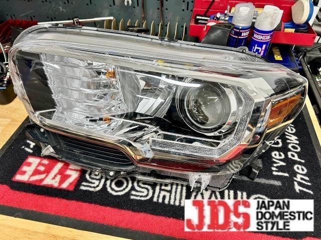 【新ﾛｰﾋﾞｰﾑ検査】USﾄﾖﾀ ﾀｺﾏ 2021 純正ﾍｯﾄﾞﾗｲﾄ ﾌﾟﾛｼﾞｪｸﾀｰ LED HID ﾊﾛｹﾞﾝ「JDS Pｼﾘｰｽﾞ」車検対応 加工 日本仕様 左側通行 予備車検 ﾕｰｻﾞｰ車検 ﾃｽﾄｾﾝﾀｰ水戸 北海道札幌市より