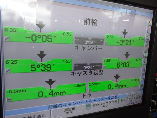 車高調取付　③取付後アライメント測定