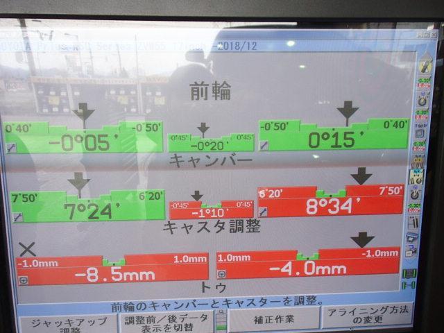 車高調整式サスペンション③アライメント測定