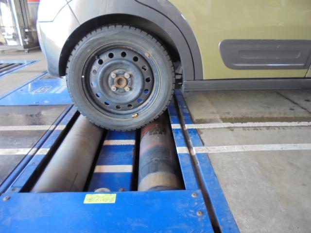 ブレーキがしっかり効く状態か　安全に止まれるか　!
