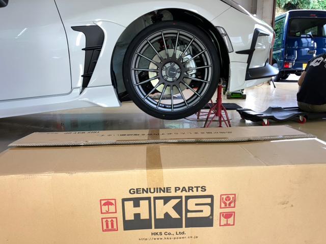 トヨタ　GR86　エキゾーストマニホールド　エキマニ交換　HKS　取り付け　吸排気系　マフラー　カスタム　ドリフト　組付け　点検　車検　広島市　安佐北区　可部　三入