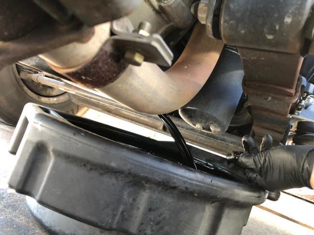 三菱　キャンター  オイル交換