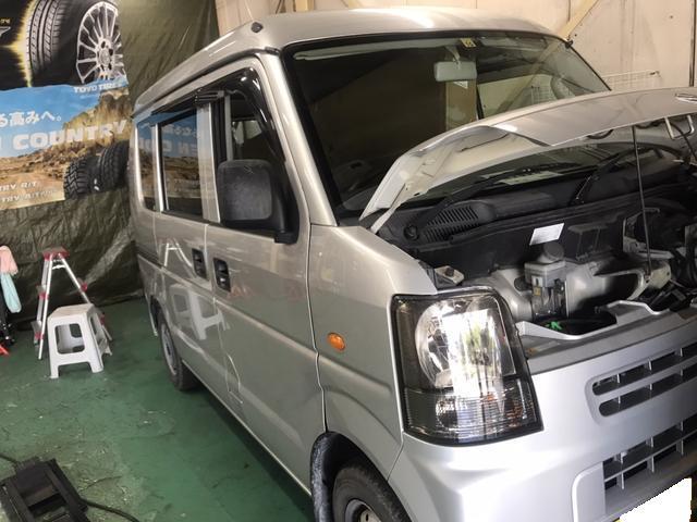 京都　久御山　自動車整備　自動車修理　冷却水　水漏れ修理　LLC　オーバーフロー
オーバーヒート　エブリィ　伏見　八幡