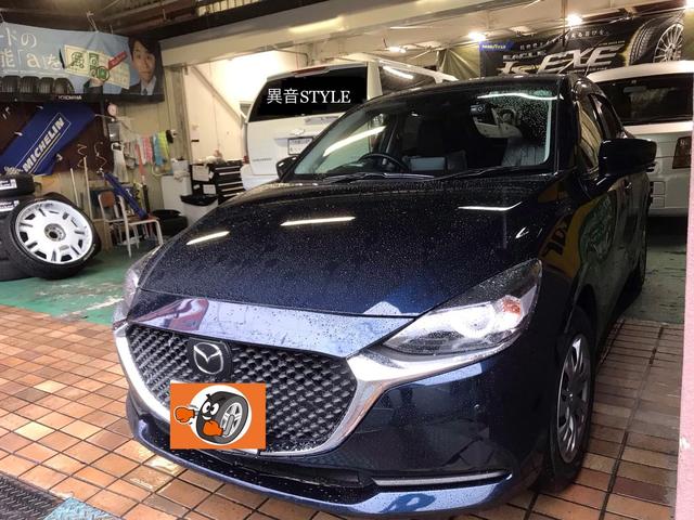 京都　新車　MAZDA-2　持込ドライブレコーダー取付　ドラレコ　TVキャンセラー取付　久御山町　伏見　八幡