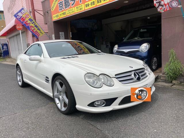 京都　エンジンオイル交換　ベンツ　SL　ファンベルト交換　久御山町　伏見　八幡　外車　輸入車　メンテナンス　整備