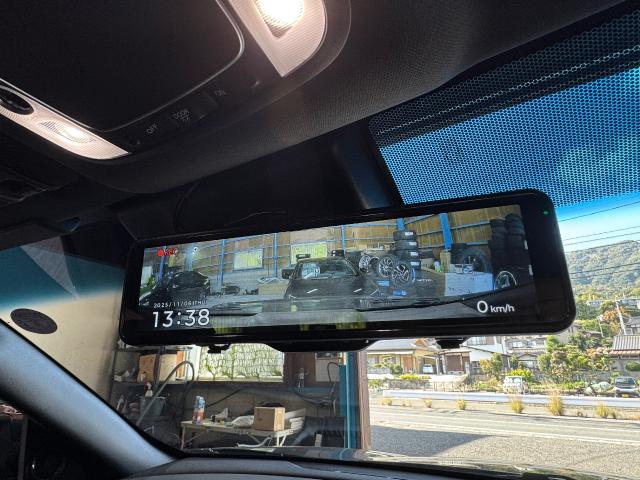 ZE4 インサイト 持込ドラレコ取付 コムテック AZDR48 ミラー型　広島市　安佐南区　五日市　佐伯区　タイヤ交換　持込タイヤ交換　タイヤ裏組　持込取付　電装系もお任せください