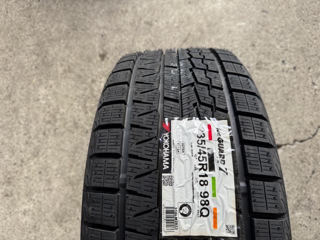 レクサスIS 持込スタッドレスタイヤ、ホイール組付 取付 ヨコハマ アイスガード 235/45-18    広島市　安佐南区　五日市　佐伯区　廿日市　持込タイヤ交換　持込取付　タイヤ交換　タイヤ裏組