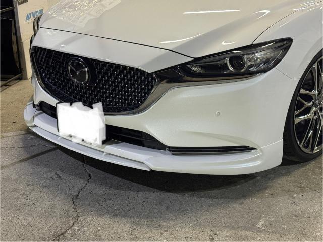 アテンザ 持込エアロ取付 フロントスポイラー サイドステップ　　広島市　安佐南区　五日市　廿日市　佐伯区　東区　中区　エアロ取付もお任せください。