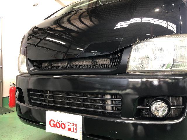 ハイエースワゴンボンネット新車外しブラックMワイド