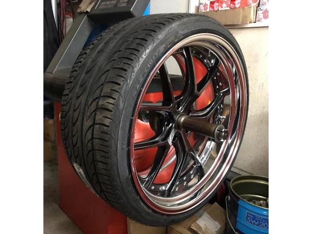 22インチ 10J 11.5J 315/25R22 265/30R22 AIMGAIN GTM タイヤ組込 バランス調整 レクサスLS500 福島県 白河市 白河 カスタム車両製作