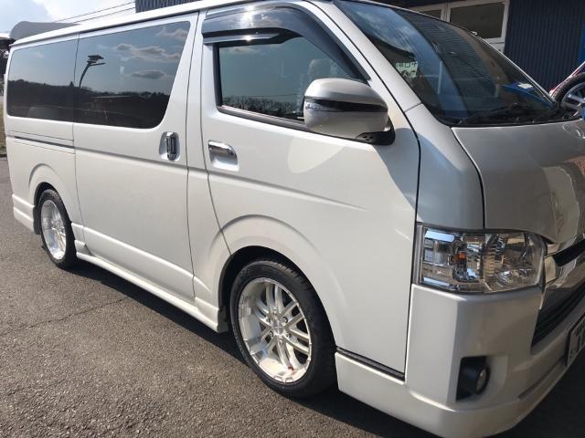 ハイエース タイヤ交換 ロアアームボールジョイント交換 ショートスタビブラケット交換 玄武 福島県 白河 中古車販売 車検整備