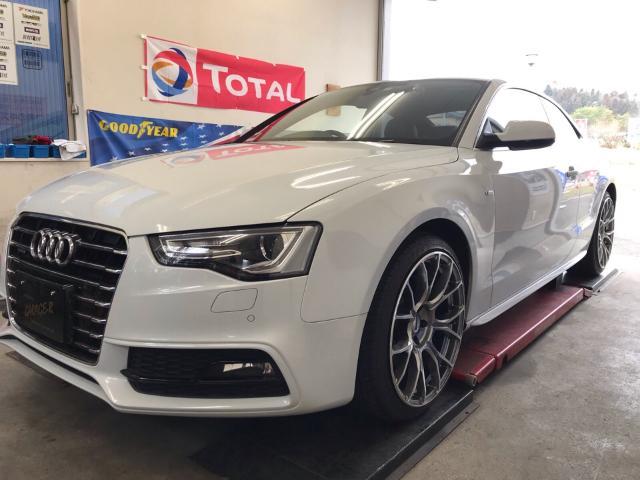 アウディ A5 車高調取付 RUSH ホイール装着 RAYS 4輪 アウディ A5 車高調取付 RUSH ホイール装着 RAYS 4輪