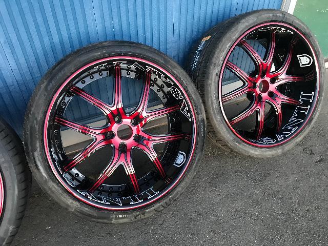 タイヤ組込 バランス調整 22インチ 265/35R22 305/30R22 福島県 白河 タイヤ持込 カスタム車両製作