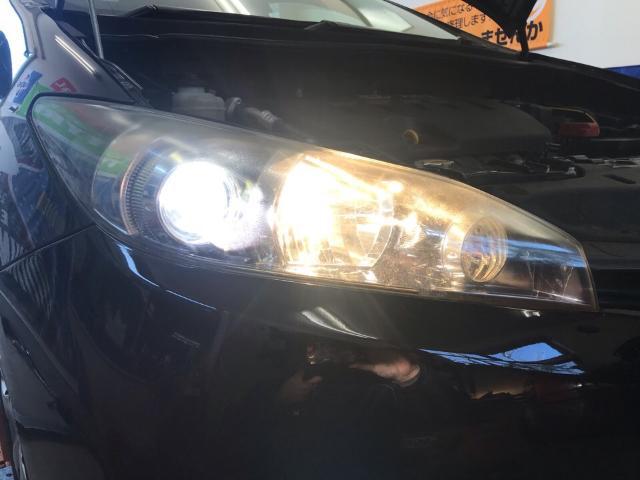 トヨタ　ウィッシュ　キセノンバルブ交換　ハイビームLED化　ウィンカーバルブLED化  リフレクター交換　福島県　白河市　部品持込　中古車販売店