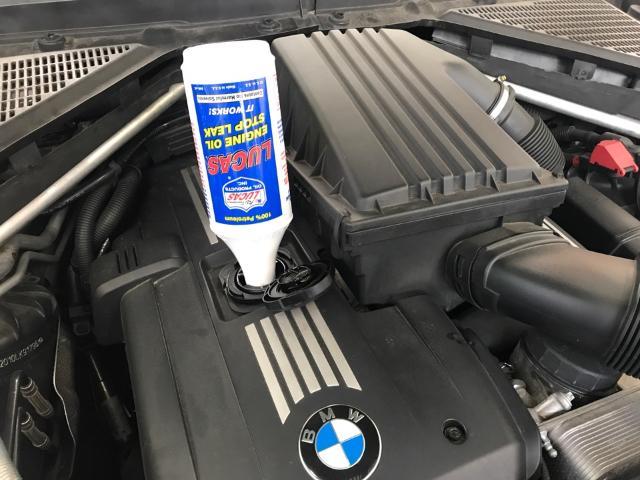 BMW  X5  エンジンオイル交換　メンテナンスリセット　TOTALオイル　LUCAS添加剤　福島県　白河市　輸入車販売店　輸入車メンテナンス