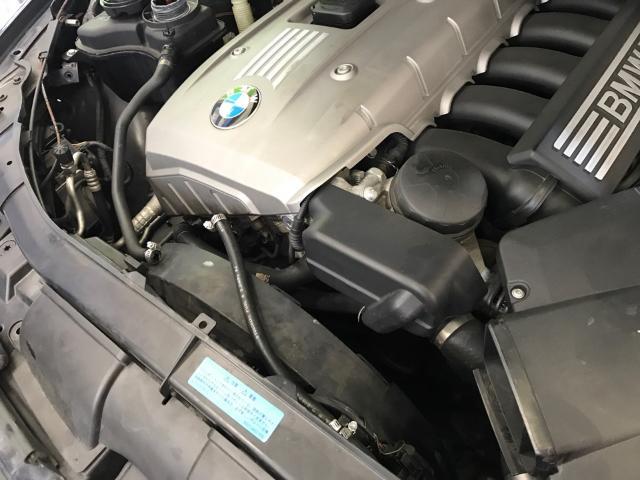 BMW 3シリーズ　E90  冷却水漏れ　応急修理　冷却水警告灯　福島県　白河市　輸入車修理　中古車販売店