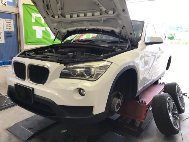 中古車ご成約　BMW X1 E84後期  納車前整備点検　車両診断テスト　エンジンオイル交換　希望ナンバー取得　福島　白河市　輸入中古車販売　輸入車メンテナンス　FUCHSオイル正規取扱店