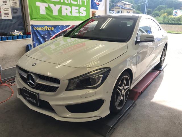 メルセデスベンツ　CLA   W117  エンジンオイル交換　オイルエレメント交換　TOTAL 5W-40  メンテナンスリセット　福島県　白河市　輸入車メンテナンス　中古車販売店