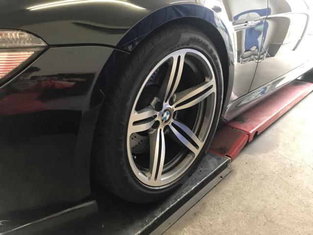 BMW M6 E63  車検整備　車両診断テスト　ダウンサス取付　H&Rダウンサス　4輪アライメント調整　福島県　白河市　輸入車メンテナンス　輸入車カスタム　中古車販売店