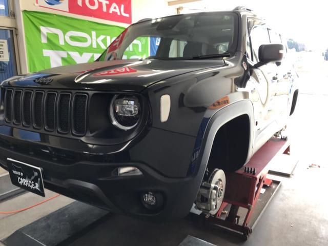 JEEP  レネゲート　スタッドレスタイヤ交換　クロス入替　ホイール販売　空気圧センサー取扱　TPMS警告対策　福島県　白河市　輸入車メンテナンス　中古車販売店