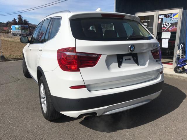 中古車販売　BMW X3 F25  車検整備　エンジンオイル交換　車両診断テスト　納車準備　福島県　白河市　輸入中古車販売　輸入車メンテナンス　FUCHS正規販売店