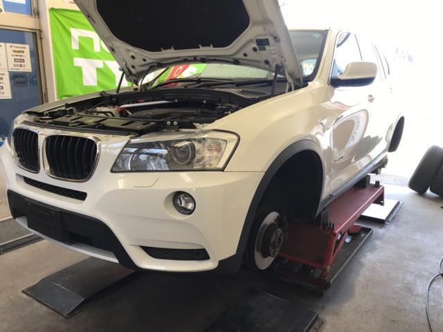 中古車販売　BMW X3 F25  車検整備　エンジンオイル交換　車両診断テスト　納車準備　福島県　白河市　輸入中古車販売　輸入車メンテナンス　FUCHS正規販売店