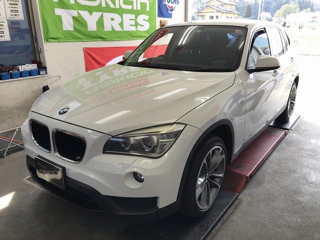 BMW　X5　E84　エンジンオイル交換　タイヤ交換　車両診断テスト　中古車販売車両　福島県　白河市　輸入車メンテナンス　輸入中古車販売店　FUCHSオイル取扱店