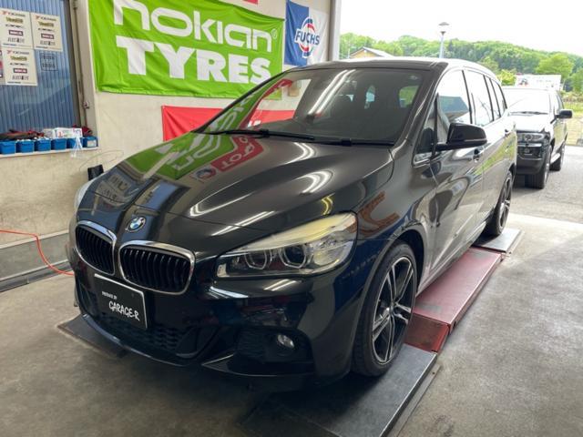 BMW 2シリーズ F46 エマージェンシーコール警告　エマージェンシーバッテリー交換　福島県　白河市　輸入車修理　輸入車メンテナンス　輸入中古車販売店