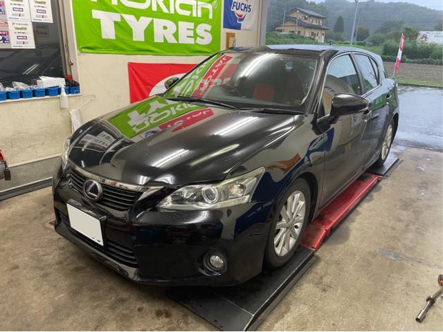 レクサス CT  車検整備　エンジンオイル交換　ブレーキメンテナンス　福島県　白河市　代車無料貸出　車両整備　中古車販売店