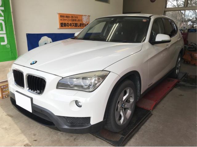 BMW X1 E84 バッテリー交換　バッテリー登録　バックアップ作業　車両診断テスト　福島県　白河市　輸入車メンテナンス　輸入中古販売店