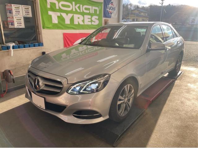 メルセデスベンツ　Eクラス  E350  エンジンチェックランプ点灯　車両診断テスト　NoXセンサーエラー　エラーコードリセット　福島県　白河市　輸入車修理　輸入中古車販売店