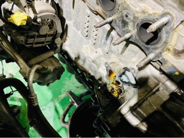 MINI Cooper R55  オイル漏れ修理　エレメントハウジングガスケット交換　エンジンオイル交換　福島県　白河市　輸入車修理　輸入車メンテナンス　輸入中古車販売店