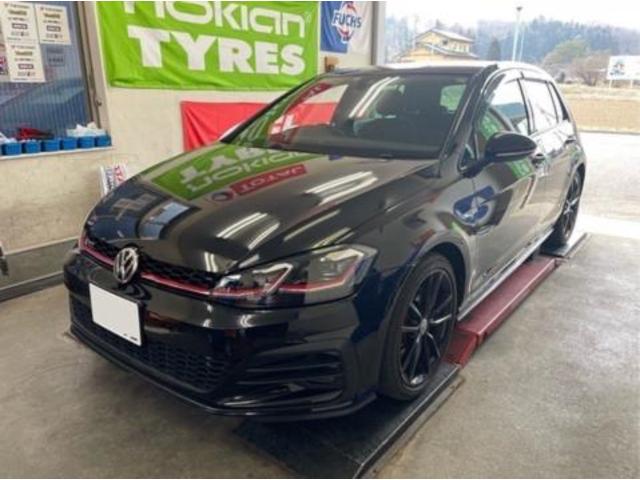 フォルクスワーゲン　ゴルフGTI タイヤ入替　バランス調整　ブリヂストン　POTENZA  18インチ　福島県　白河市　輸入車メンテナンス　輸入中古車販売店