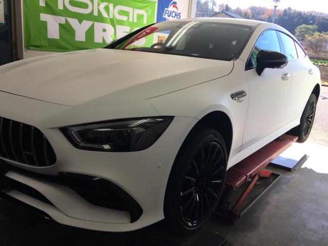 メルセデス AMG GT53 GT43 純正19インチスタッドレス、AMGアルミ
