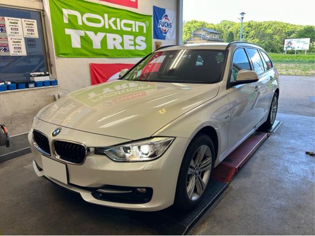 BMW 3シリーズ 320d  エンジンオイル交換　サービスリセット　TOTAL 5W-40  福島県　白河市　輸入車メンテナンス　輸入中古車販売店