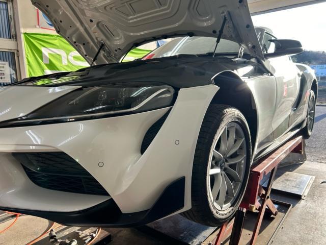 トヨタ スープラ A90 ダウンパイプ取付 パーツ持込 福島県 白河 トヨタ スープラ A90 ダウンパイプ取付 パーツ持込 福島県 白河