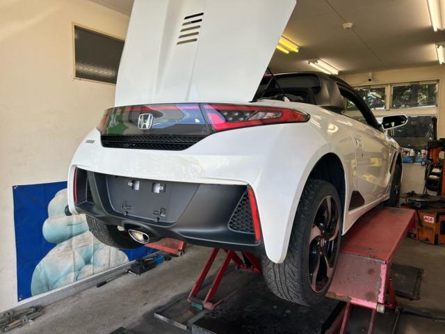 ホンダ　S660  納車前整備点検　法定12ヶ月点検　エンジンオイル交換　タイヤ交換　中古車保証加入　福島県　白河市　中古車販売店