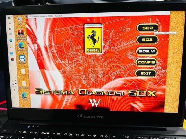 フェラーリ F430 エンジンオイル交換 足廻り点検 ブレーキ点検 テスター診断 フェラーリメンテナンス スーパーカー販売店 福島県 白河市