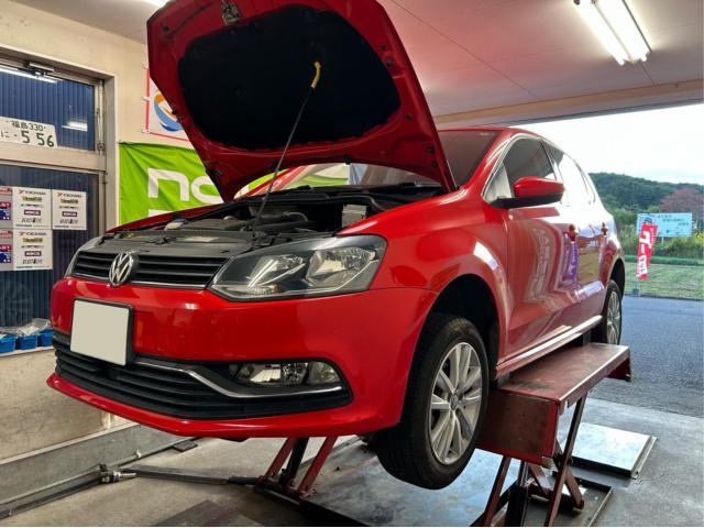 フォルクスワーゲン　ポロ　法定車検整備　ブレーキメンテナンス　車両診断テスト　輸入車メンテナンス　輸入車販売店　福島県　白河市