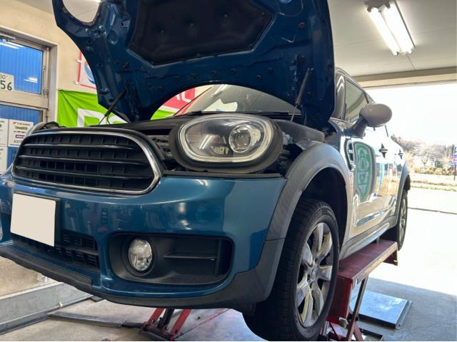 ＭＩＮＩ　クロスオーバーF60  クーパーD  エンジンチェックランプ点灯　車両診断テスト　ラムダセンサー交換　輸入車メンテナンス　輸入車販売店　福島県　白河市