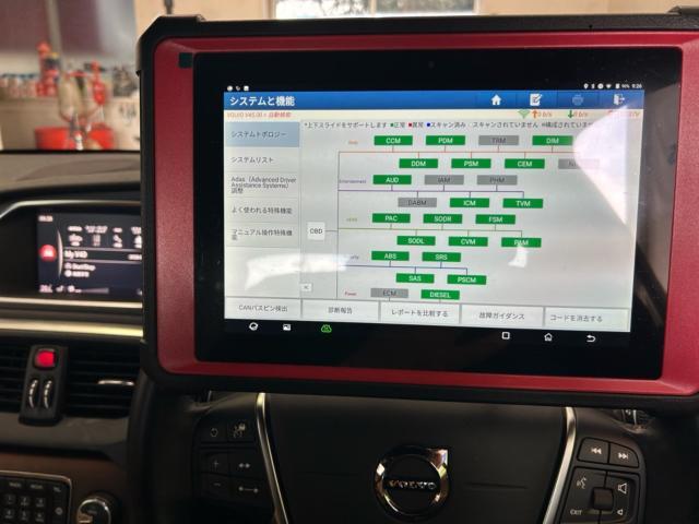 ボルボ　Ｖ４０　法定車検整備　ブレーキメンテナンス　バッテリー点検　車両診断テスト　輸入車販売店　輸入車メンテナンス　福島県　白河市