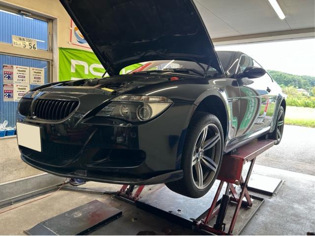 ＢＭＷ　Ｍ６　法定車検整備　ミッションオイル交換　SMGIII ミッション＆クラッチ学習　輸入車メンテナンス　輸入車販売店　FUCHS正規販売店　福島県　白河市