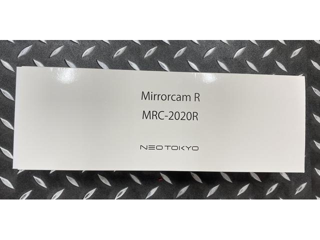 フィアット　５００　ネオトーキョー　ミラーカム　ＭＣＲ－２０２０Ｒ　ミラー型前後カメラ付きドライブレコーダー、ヘッドライトオフキット取付