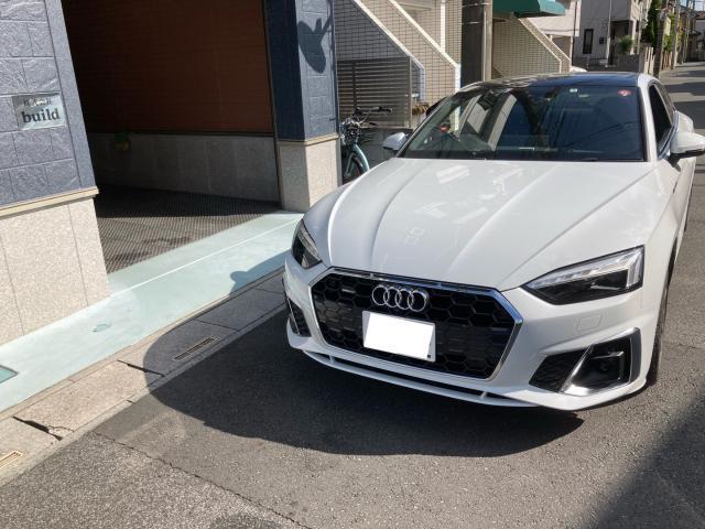 アウディ　Audi A5     SUPER CAT LS730 レーザー&レーダー探知機取付