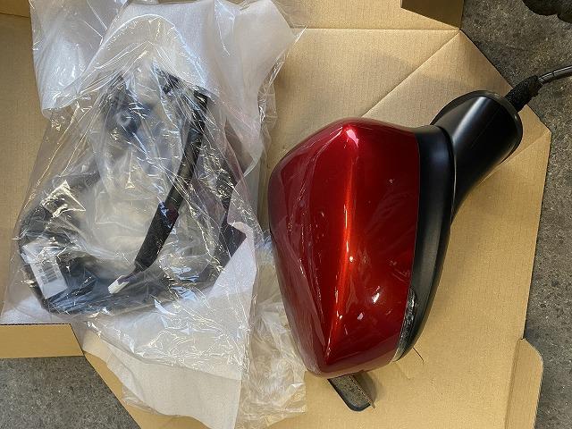 マツダ　デミオ　ドアミラー交換　ミラー不具合　ミラーが動かない　純正部品　ミラー組替え　モーター交換　福島県いわき市　いわき市　いわき板金　