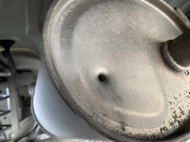 日産 デイズ マフラー溶接 排気漏れ マフラーに穴 半自動溶接 マフラー修理 板金塗装 福島県いわき市 いわき市 土日営業