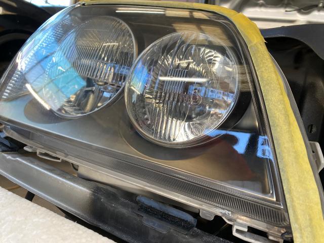 トヨタ　クラウンワゴン　ヘッドライト磨き　ヘッドライト劣化　黄ばみ　白ボケ　見づらい　暗い　ヘッドライト塗装　スモーク塗装　メンテナンス　くすみ　ヘッドライトコーティング　福島県いわき市　土日営業　簡易磨き　見積もり無料　